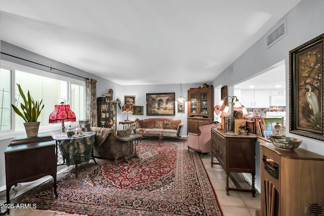 1924 W Belmont Ave, Phoenix, AZ 85021 - living room featuring tile patterned floors and visible vents