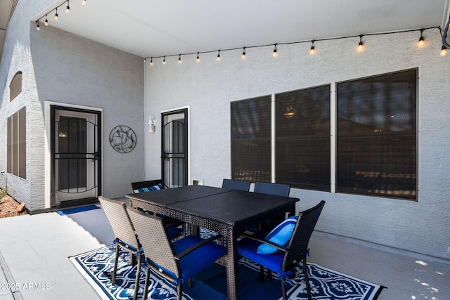 2111 E Rawhide St, Gilbert, AZ 85296 - view of patio / terrace featuring outdoor dining space