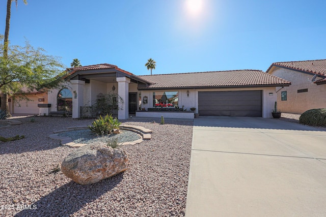 view of front of house featuring a garage