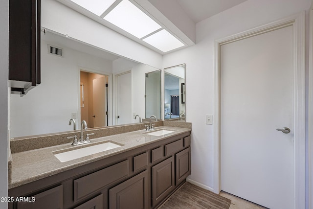 bathroom featuring vanity