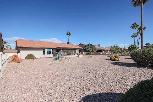 view of rear view of property