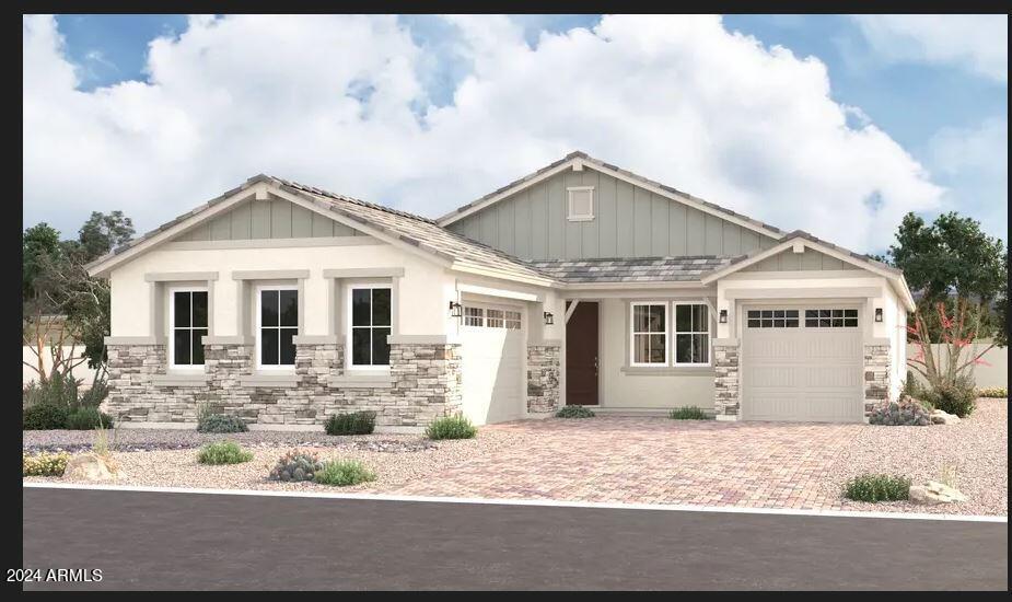 craftsman-style house with a garage