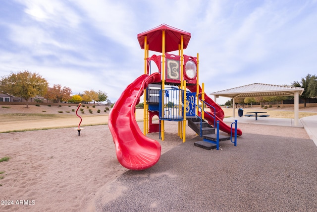 view of play area