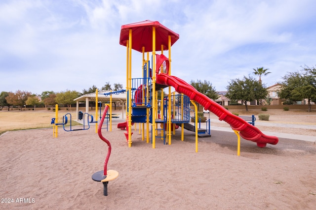 view of jungle gym