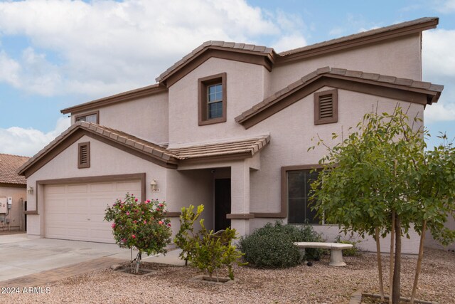 front facade featuring a garage