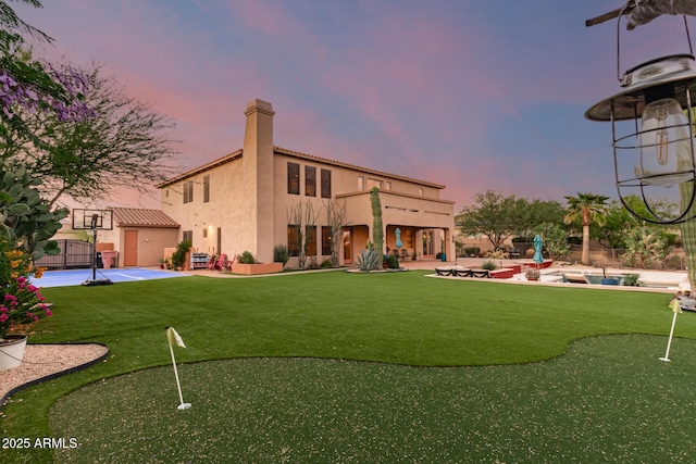 9753 E Suncrest Rd, Scottsdale, AZ 85262 - view of property's community with an area to practice putting and a patio