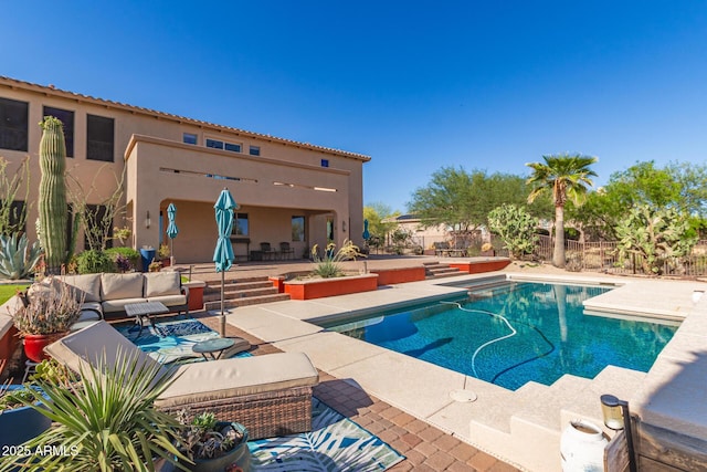 9753 E Suncrest Rd, Scottsdale, AZ 85262 - view of pool featuring a patio area and outdoor lounge area