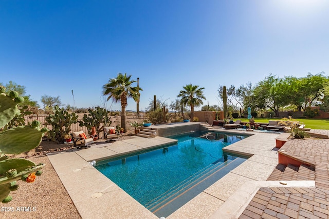 9753 E Suncrest Rd, Scottsdale, AZ 85262 - view of pool featuring a patio and a fenced backyard