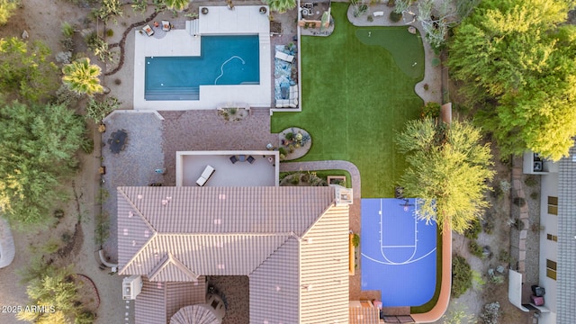 9753 E Suncrest Rd, Scottsdale, AZ 85262 - view from above of property with a pool