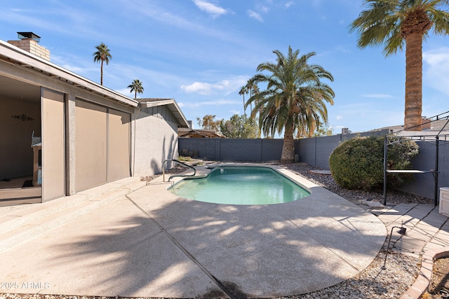 view of pool with a patio