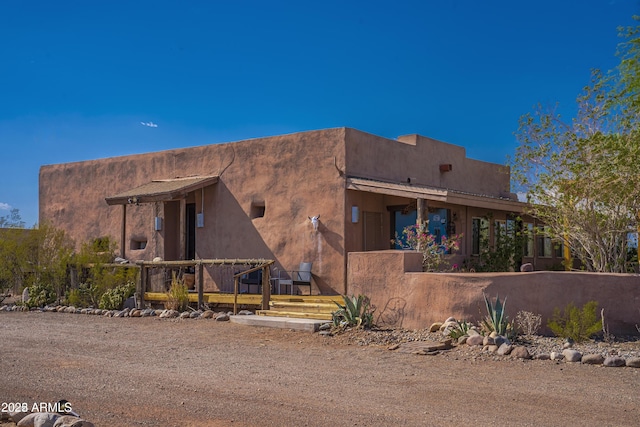 view of back of property