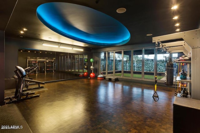 view of exercise room