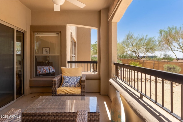 19700 N 76th St Unit 1038, Scottsdale, AZ 85255 - balcony featuring ceiling fan