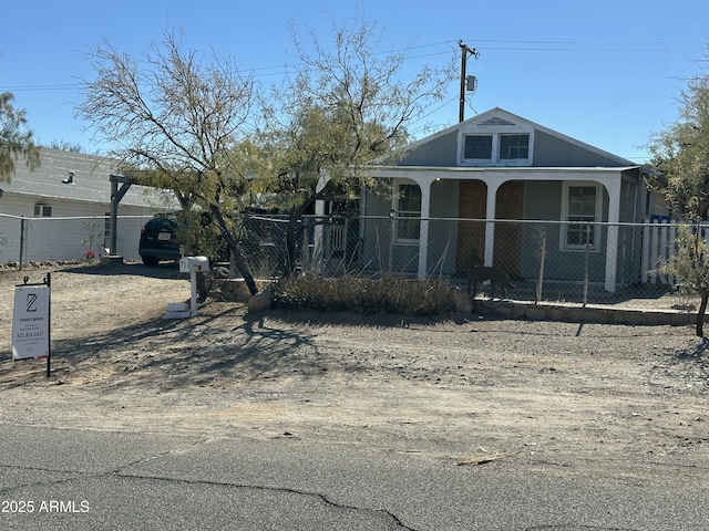 view of front of home