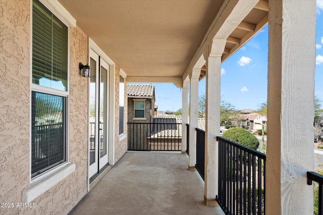 view of balcony