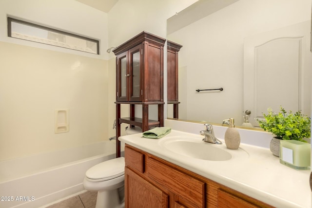 9207 W Kirby Ave, Tolleson, AZ 85353 - full bathroom featuring vanity, toilet, and tile patterned floors
