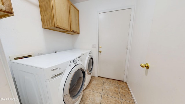 884 W 15th Ave, Apache Junction, AZ 85120 - washroom with cabinet space, independent washer and dryer, light tile patterned floors, and baseboards