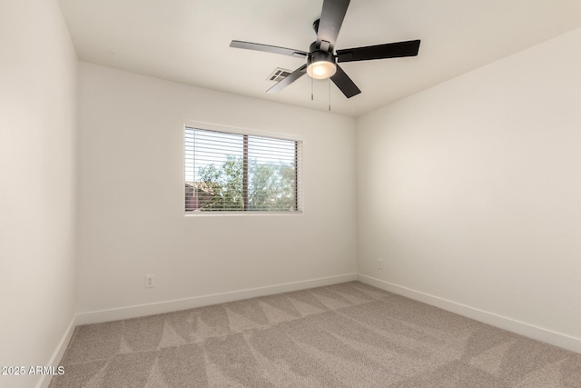 8928 E Crescent Ave, Mesa, AZ 85208 - empty room with light carpet, baseboards, and ceiling fan