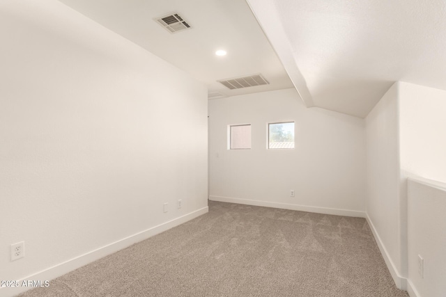 8928 E Crescent Ave, Mesa, AZ 85208 - additional living space with carpet flooring, baseboards, recessed lighting, and lofted ceiling