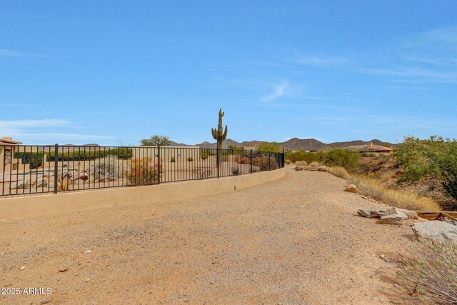 10239 N 125th St, Scottsdale, AZ 85259 - view of yard featuring fence and a mountain view