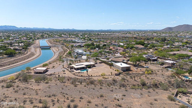 10239 N 125th St, Scottsdale, AZ 85259 - aerial perspective of suburban area with a water and mountain view