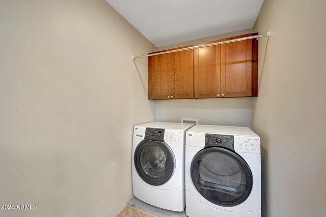 10239 N 125th St, Scottsdale, AZ 85259 - laundry area featuring cabinet space and washer and clothes dryer
