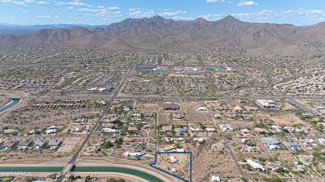 10239 N 125th St, Scottsdale, AZ 85259 - aerial view of property's location featuring a mountain backdrop