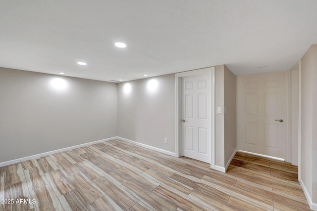 10239 N 125th St, Scottsdale, AZ 85259 - finished basement featuring light wood-type flooring, baseboards, and recessed lighting