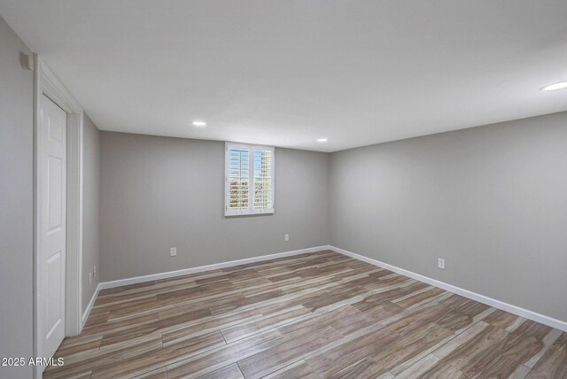 10239 N 125th St, Scottsdale, AZ 85259 - unfurnished room with light wood-type flooring, baseboards, and recessed lighting