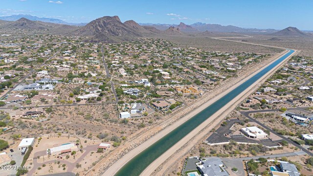10239 N 125th St, Scottsdale, AZ 85259 - aerial view of property's location featuring mountains and nearby suburban area