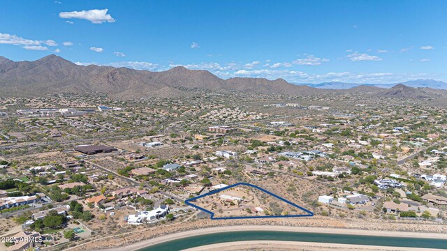 10239 N 125th St, Scottsdale, AZ 85259 - aerial perspective of suburban area featuring a mountain backdrop