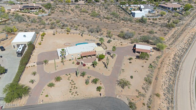 10239 N 125th St, Scottsdale, AZ 85259 - aerial overview of property's location featuring a desert landscape and rural landscape