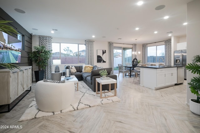 13259 N 145th Ln, Surprise, AZ 85379 - living area featuring a wealth of natural light, recessed lighting, and visible vents