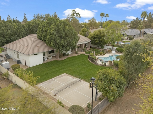 birds eye view of property