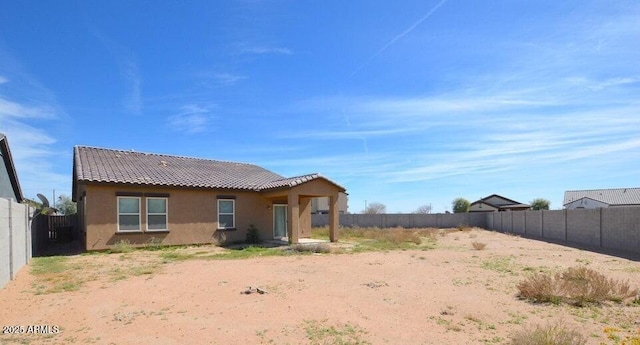 view of rear view of property