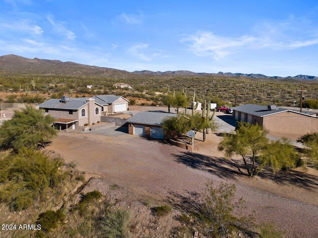 bird's eye view featuring a mountain view