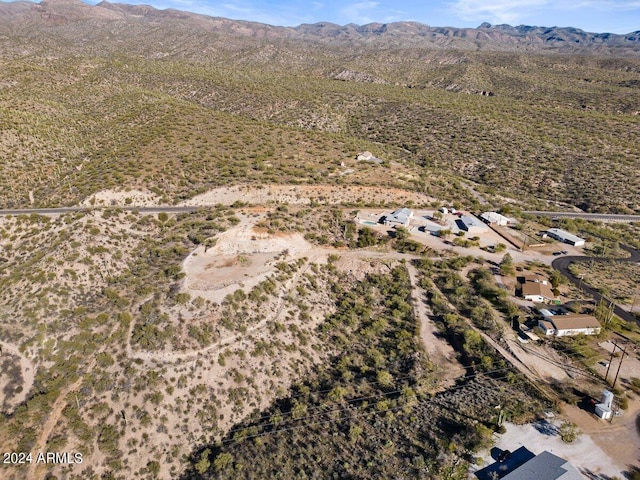 aerial view featuring a mountain view