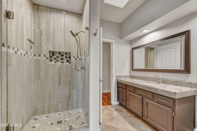 7304 E Bent Tree Dr, Scottsdale, AZ 85266 - full bath with a stall shower and vanity