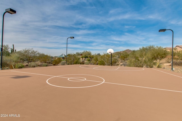 view of basketball court