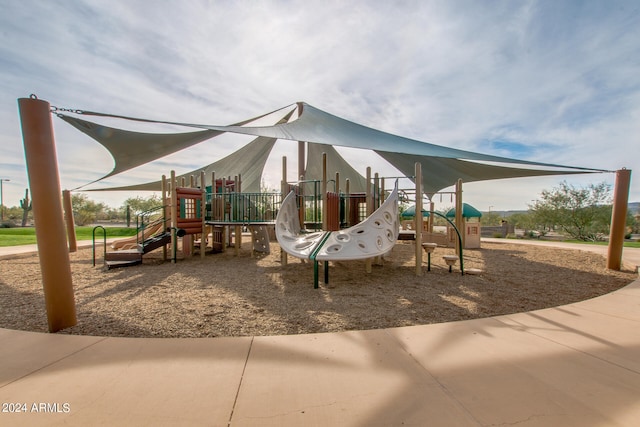 view of jungle gym