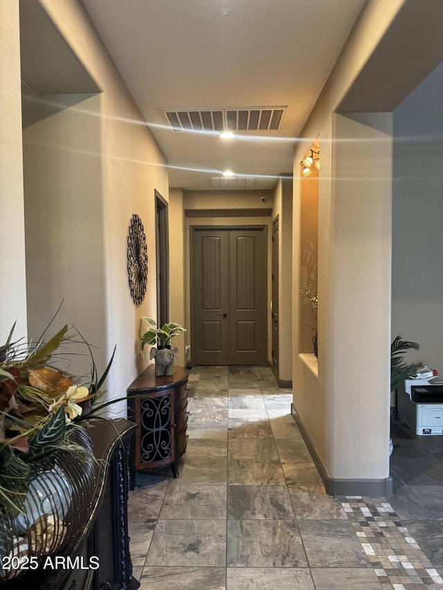 corridor with visible vents