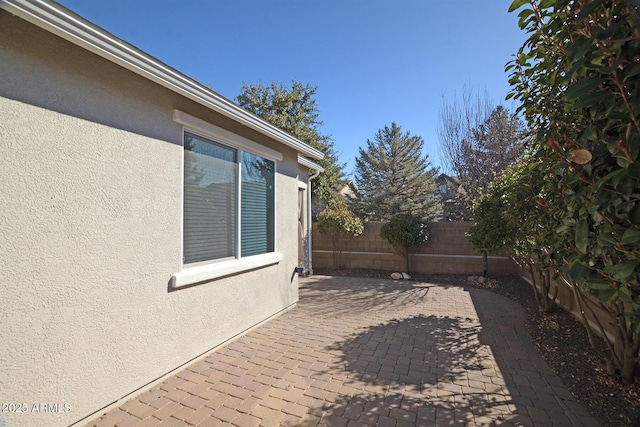 view of patio / terrace featuring a fenced backyard