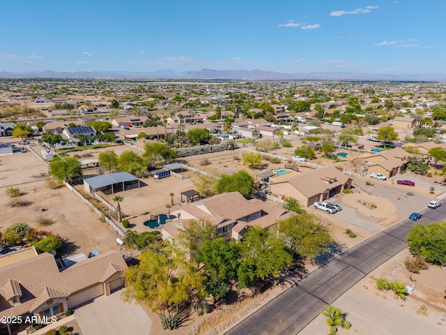 9998 W Prospector Dr, Queen Creek, AZ 85144 - aerial view of residential area with mountains