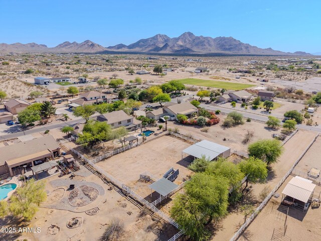 9998 W Prospector Dr, Queen Creek, AZ 85144 - overview of rural landscape featuring a mountain backdrop and a desert landscape