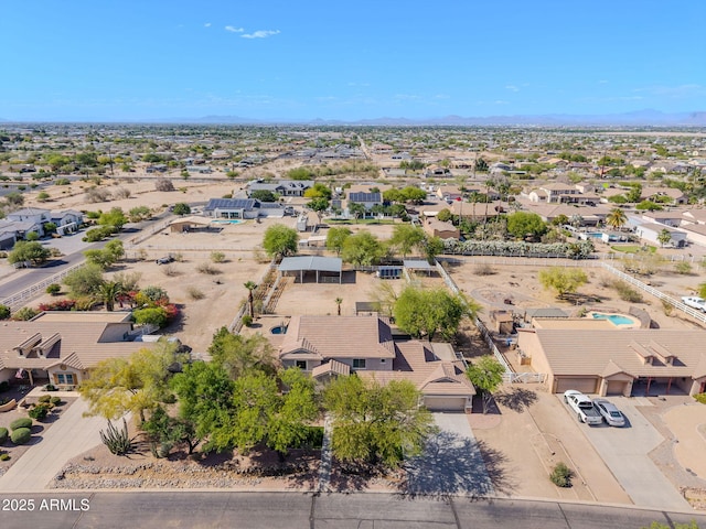 9998 W Prospector Dr, Queen Creek, AZ 85144 - aerial view of residential area with mountains