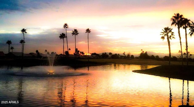 view of water feature