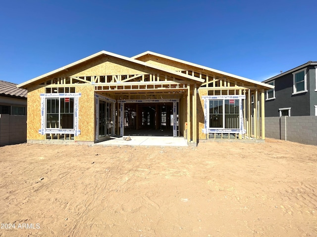 view of rear view of property