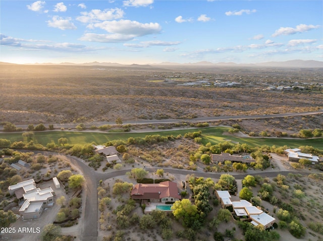 1503 N Thrasher Ln, Wickenburg, AZ 85390 - aerial view of property and surrounding area with mountains