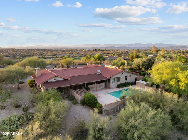 1503 N Thrasher Ln, Wickenburg, AZ 85390 - view from above of property with a mountainous background
