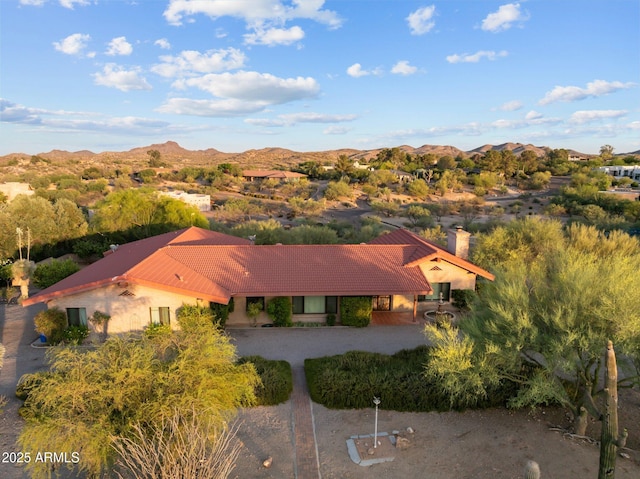 1503 N Thrasher Ln, Wickenburg, AZ 85390 - aerial view of property and surrounding area with a mountainous background